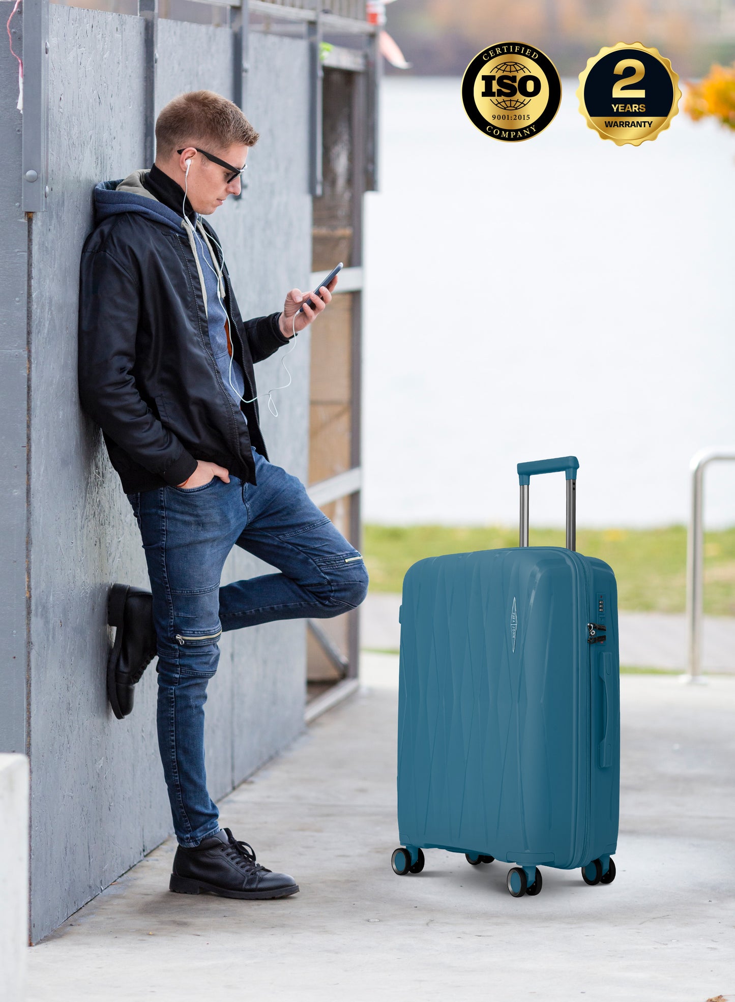 TRIACUT Series 3 Piece Premium Polypropylene Luggage Set