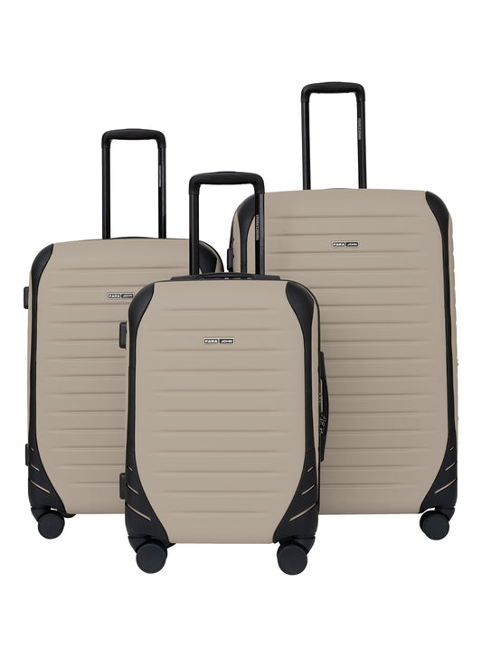 Para John Altiv 3-Piece Travel Set – Lightweight 100% PC Hard-Side Trolley Luggage with 360° Spinner Wheels, Durable & Stylish Suitcase Set  PARAJOHN UAE