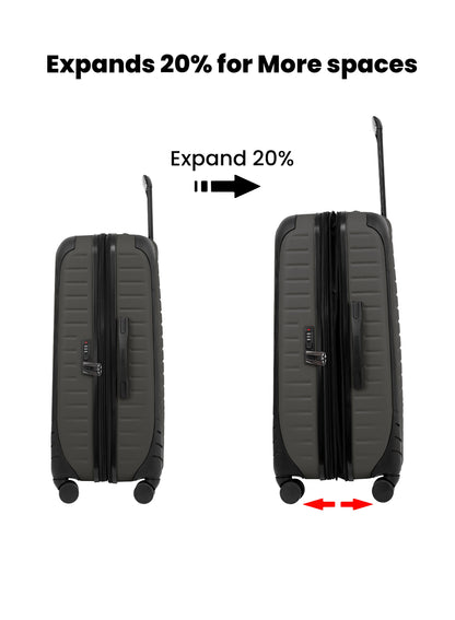 Para John Altiv 3-Piece Travel Set – Lightweight 100% PC Hard-Side Trolley Luggage with 360° Spinner Wheels, Durable & Stylish Suitcase Set  PARAJOHN UAE