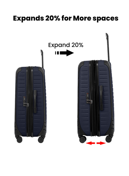 Para John Altiv 3-Piece Travel Set – Lightweight 100% PC Hard-Side Trolley Luggage with 360° Spinner Wheels, Durable & Stylish Suitcase Set  PARAJOHN UAE