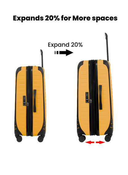 Para John Altiv 3-Piece Travel Set – Lightweight 100% PC Hard-Side Trolley Luggage with 360° Spinner Wheels, Durable & Stylish Suitcase Set  PARAJOHN UAE