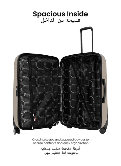 Para John Altiv 3-Piece Travel Set – Lightweight 100% PC Hard-Side Trolley Luggage with 360° Spinner Wheels, Durable & Stylish Suitcase Set  PARAJOHN UAE