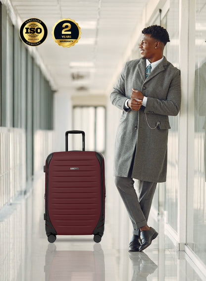 Para John Altiv 3-Piece Travel Set – Lightweight 100% PC Hard-Side Trolley Luggage with 360° Spinner Wheels, Durable & Stylish Suitcase Set  PARAJOHN UAE