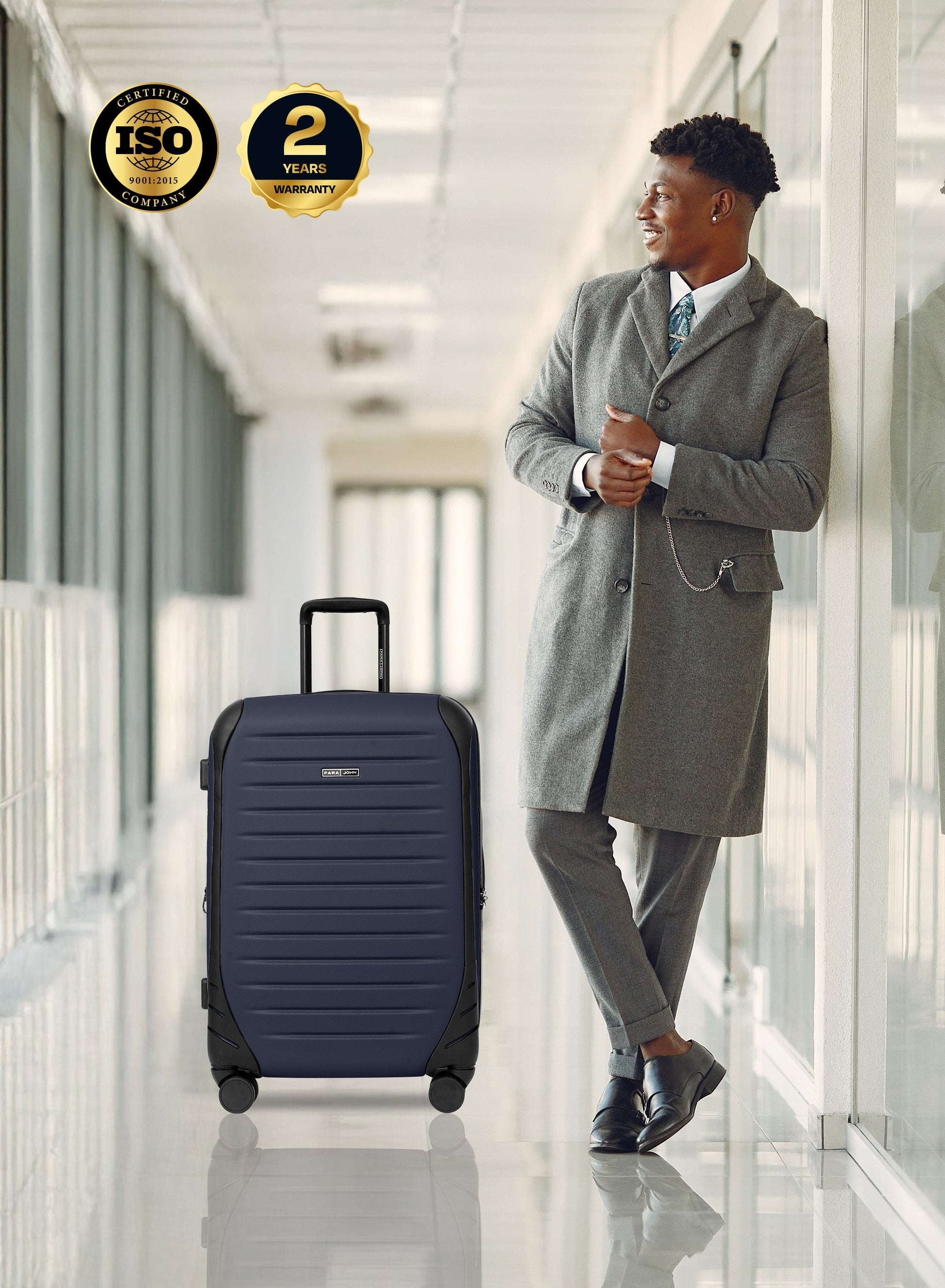 Para John Altiv 3-Piece Travel Set – Lightweight 100% PC Hard-Side Trolley Luggage with 360° Spinner Wheels, Durable & Stylish Suitcase Set  PARAJOHN UAE