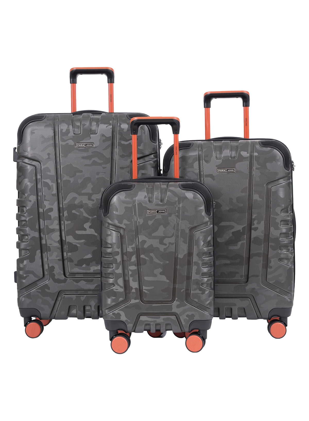 Parajohn EmberTrail ABS Set of 3 Luggage | Lightweight Small 10KG, Medium 20KG & Large 30KG 8 Wheels Trolley Hardsided Travel Suitcase  PARAJOHN UAE