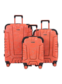 Parajohn EmberTrail ABS Set of 3 Luggage | Lightweight Small 10KG, Medium 20KG & Large 30KG 8 Wheels Trolley Hardsided Travel Suitcase  PARAJOHN UAE