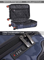 Parajohn EmberTrail ABS Set of 3 Luggage | Lightweight Small 10KG, Medium 20KG & Large 30KG 8 Wheels Trolley Hardsided Travel Suitcase  PARAJOHN UAE