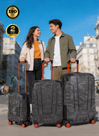 Parajohn EmberTrail ABS Set of 3 Luggage | Lightweight Small 10KG, Medium 20KG & Large 30KG 8 Wheels Trolley Hardsided Travel Suitcase  PARAJOHN UAE