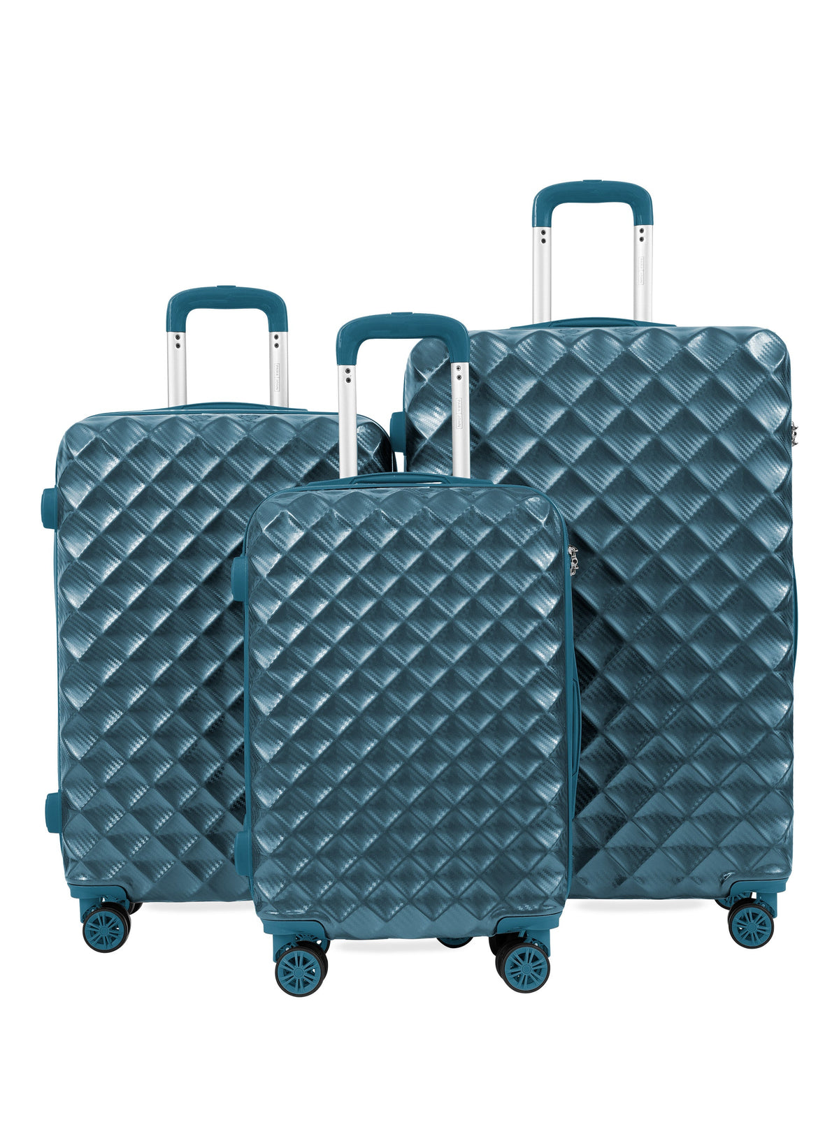 Parajohn Diamix Series ABS+ PC 3 Piece Lightweight Luggage Set | Small 10KG, Medium 20KG & Large 30KG 8 Wheels Luggage  PARAJOHN UAE