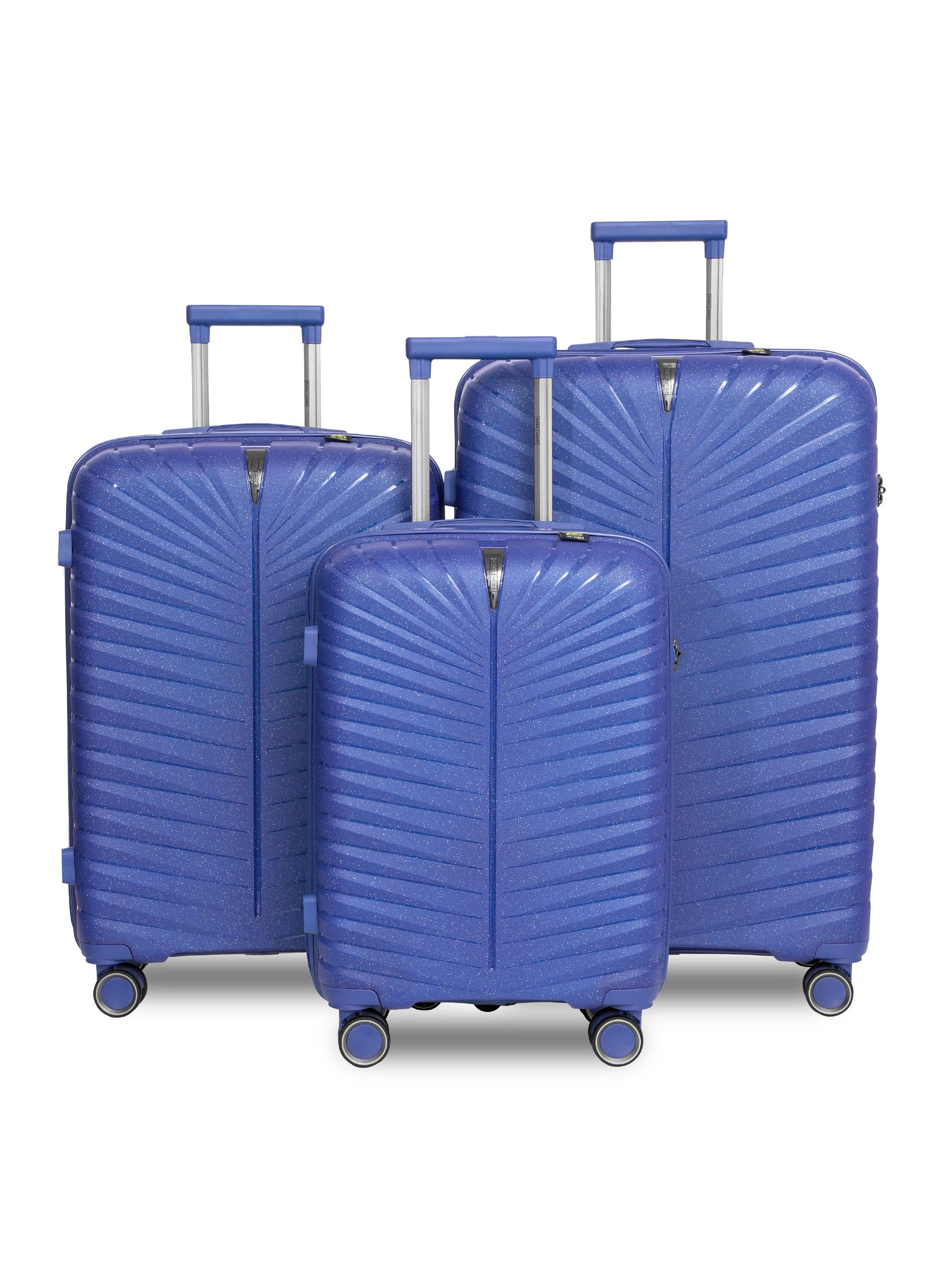 Parajohn Skyridge 3-Piece Anti Theft PP Luggage Set Lightweight Small 10KG, Medium 20KG & Large 30KG ABS 8 Wheels Trolley Hardsided Travel Suitcase  PARAJOHN UAE