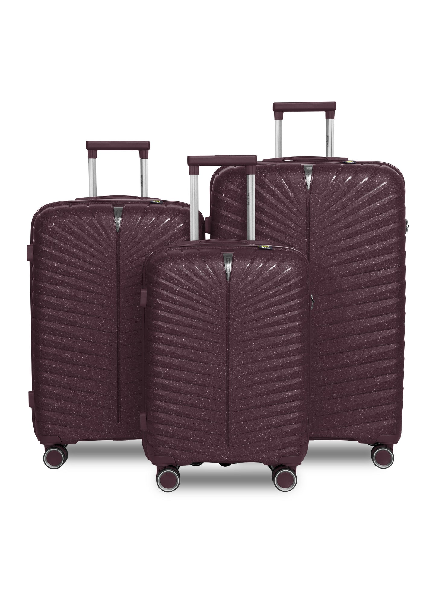 Parajohn Skyridge 3-Piece Anti Theft PP Luggage Set Lightweight Small 10KG, Medium 20KG & Large 30KG ABS 8 Wheels Trolley Hardsided Travel Suitcase  PARAJOHN UAE