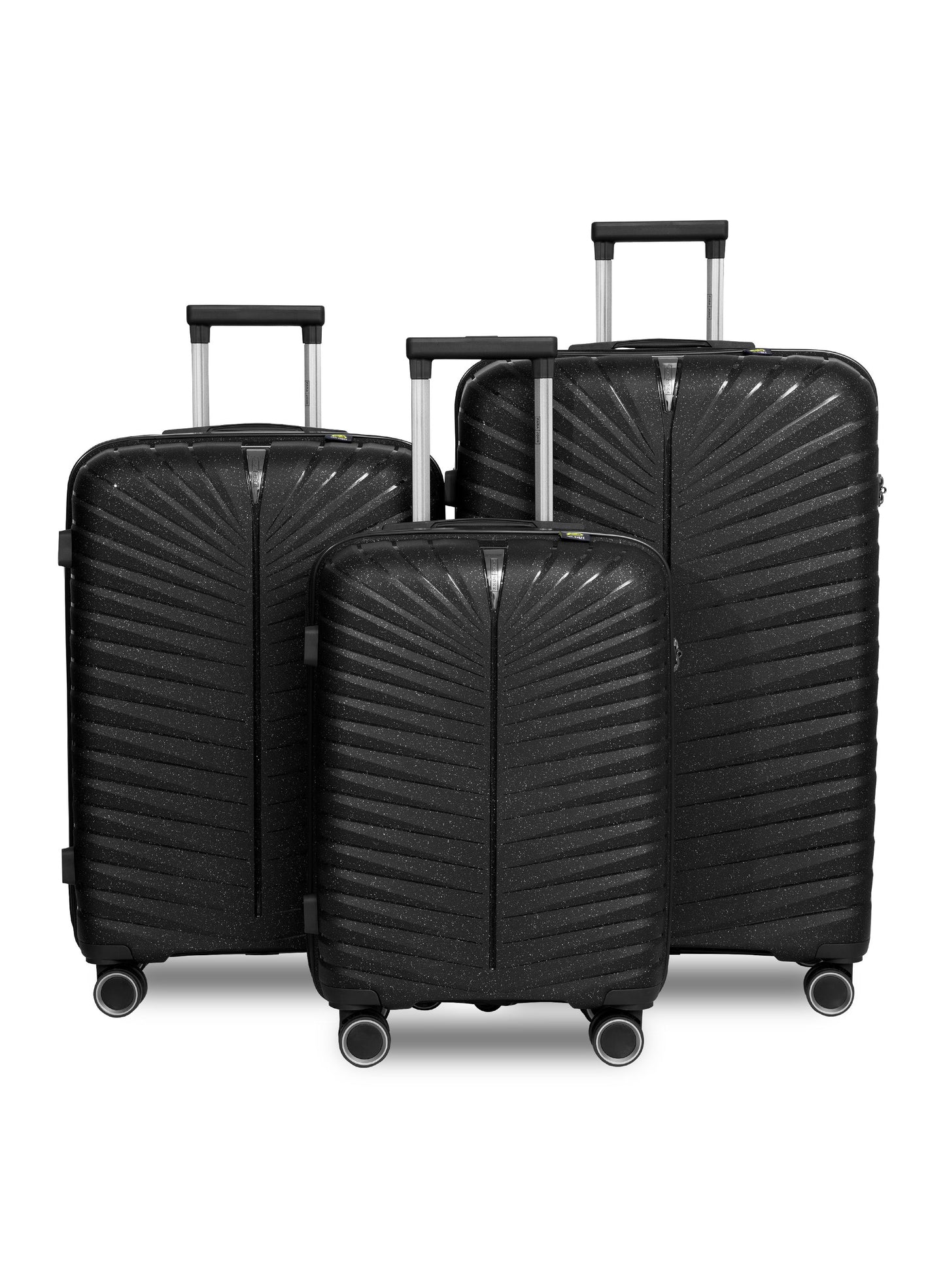 Parajohn Skyridge 3-Piece Anti Theft PP Luggage Set Lightweight Small 10KG, Medium 20KG & Large 30KG ABS 8 Wheels Trolley Hardsided Travel Suitcase  PARAJOHN UAE