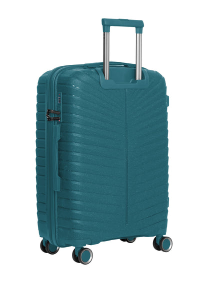Parajohn Skyridge 3-Piece Anti Theft PP Luggage Set Lightweight Small 10KG, Medium 20KG & Large 30KG ABS 8 Wheels Trolley Hardsided Travel Suitcase  PARAJOHN UAE