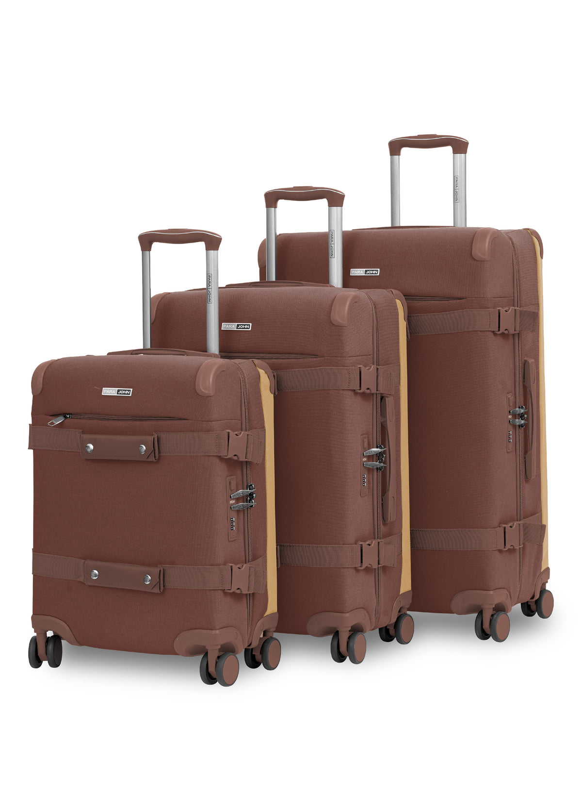 Parajohn Retro Vintage Style ABS Luggage Bags, Set of 3