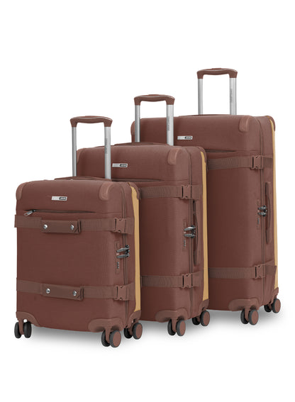 Parajohn Retro Series 3 Piece Lightweight Luggage Set | Small 10KG, Medium 20KG & Large 30KG ABS 8 Wheels Luggage