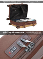 Parajohn Retro 3-Piece Luggage Set | Vintage Style, ABS  PARAJOHN UAE