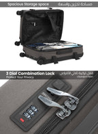 Parajohn Retro 3-Piece Luggage Set | Vintage Style, ABS  PARAJOHN UAE