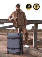 Parajohn Retro 3-Piece Luggage Set | Vintage Style, ABS  PARAJOHN UAE