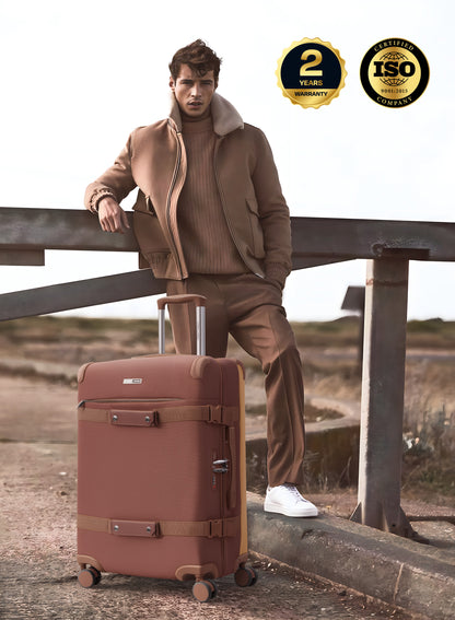 Parajohn Retro Series 3 Piece Lightweight Luggage Set | Small 10KG, Medium 20KG & Large 30KG ABS 8 Wheels Luggage