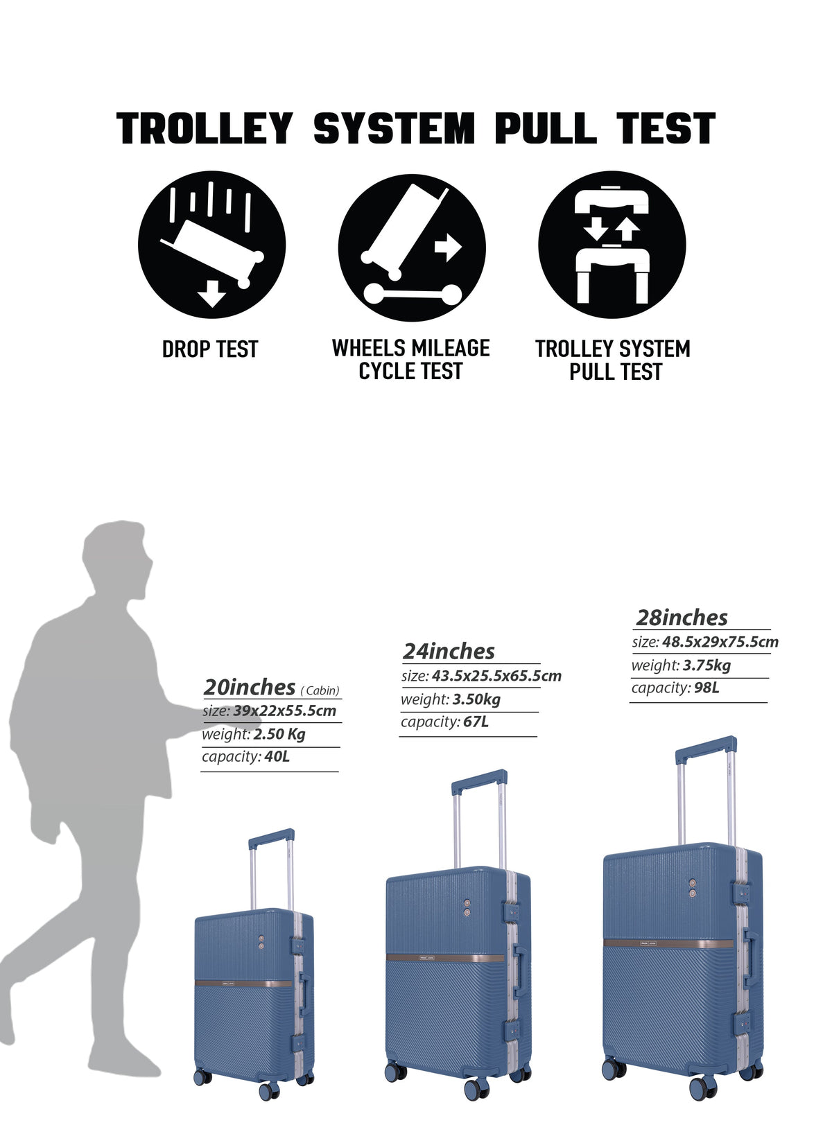Parajohn PRIMEVAULT - Zipperless PC Luggage Set of 3  PARAJOHN UAE