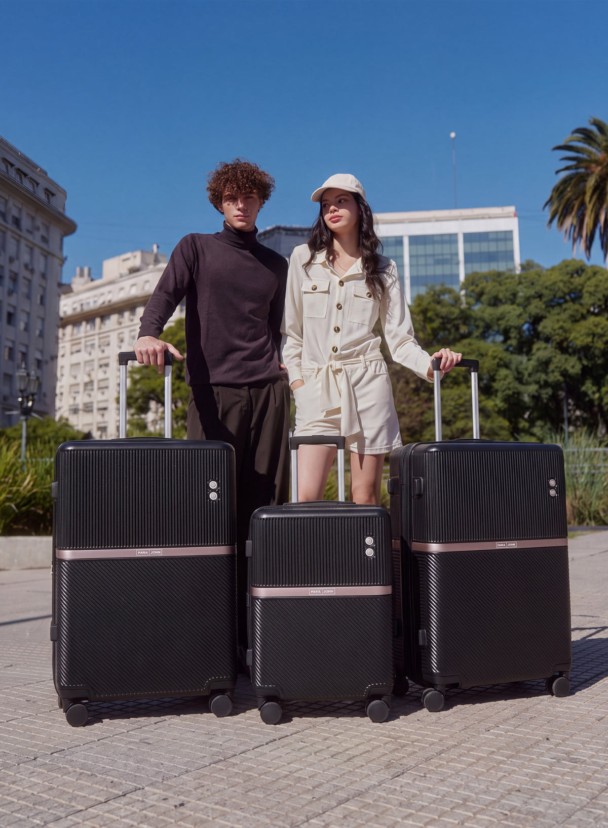 Parajohn PRIMEVAULT - Zipperless PC Luggage Set of 3