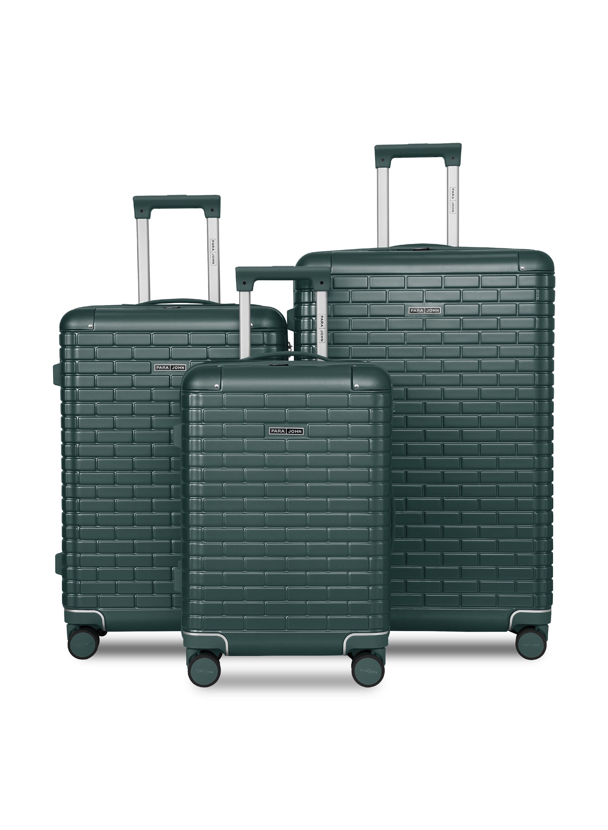 Parajohn 3 PCS PC Luggage Set – 20”,24”,28” Hard Shell Suitcases with 8 Spinner Wheels, Durable Polycarbonate Travel Trolley Set  PARAJOHN UAE