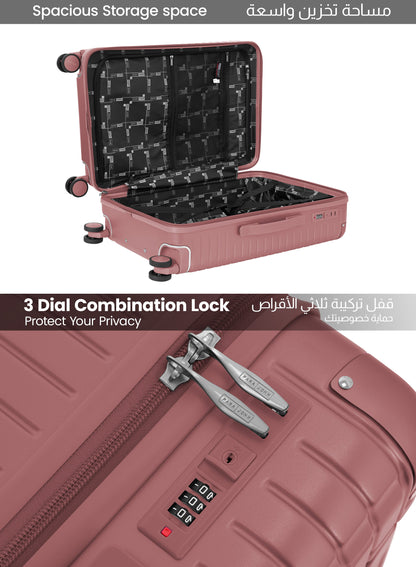 Parajohn 3 PCS PC Luggage Set – 20”,24”,28” Hard Shell Suitcases with 8 Spinner Wheels, Durable Polycarbonate Travel Trolley Set  PARAJOHN UAE