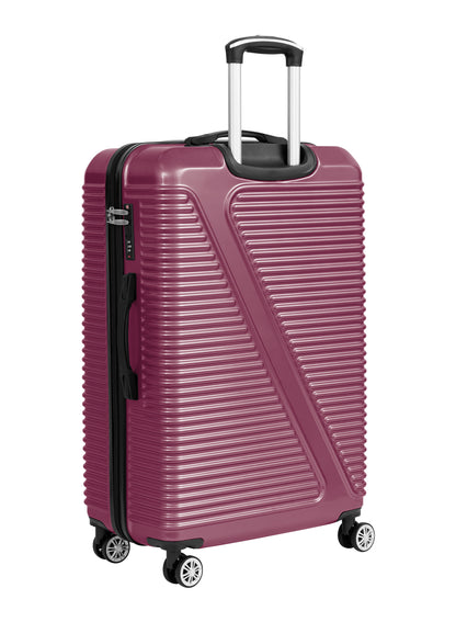 Parajohn Aeris 3-Piece Set ABS+PC Luggage Set Lightweight Small 10KG, Medium 20KG & Large 30KG 8 Wheels Trolley Hardsided Travel Suitcase