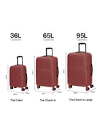 Parajohn STRATO - 8-Wheel PC Luggage Set of 3  PARAJOHN UAE