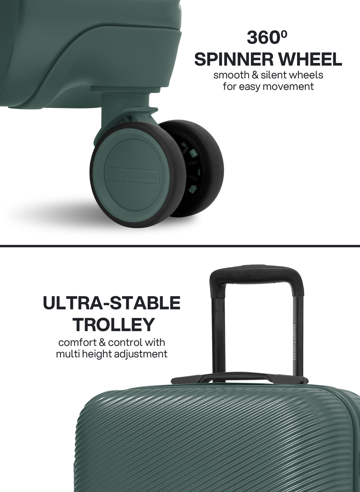Parajohn STRATO - 8-Wheel PC Luggage Set of 3  PARAJOHN UAE