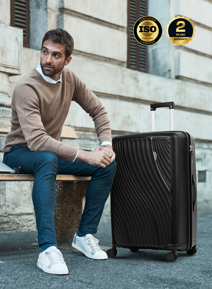 WAVEX Series 4-Piece Premium Polypropylene Luggage Set