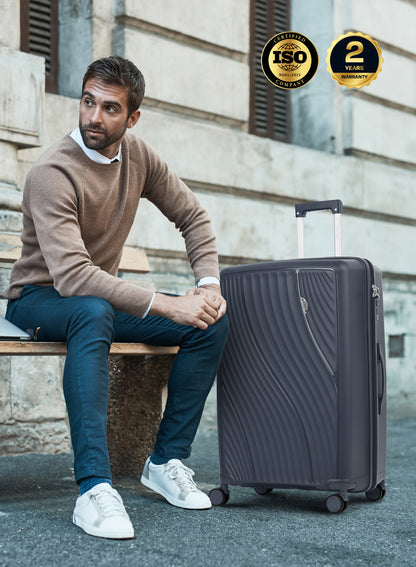 WAVEX Series 4-Piece Premium Polypropylene Luggage Set