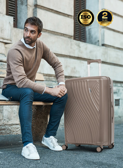 WAVEX Series 4-Piece Premium Polypropylene Luggage Set