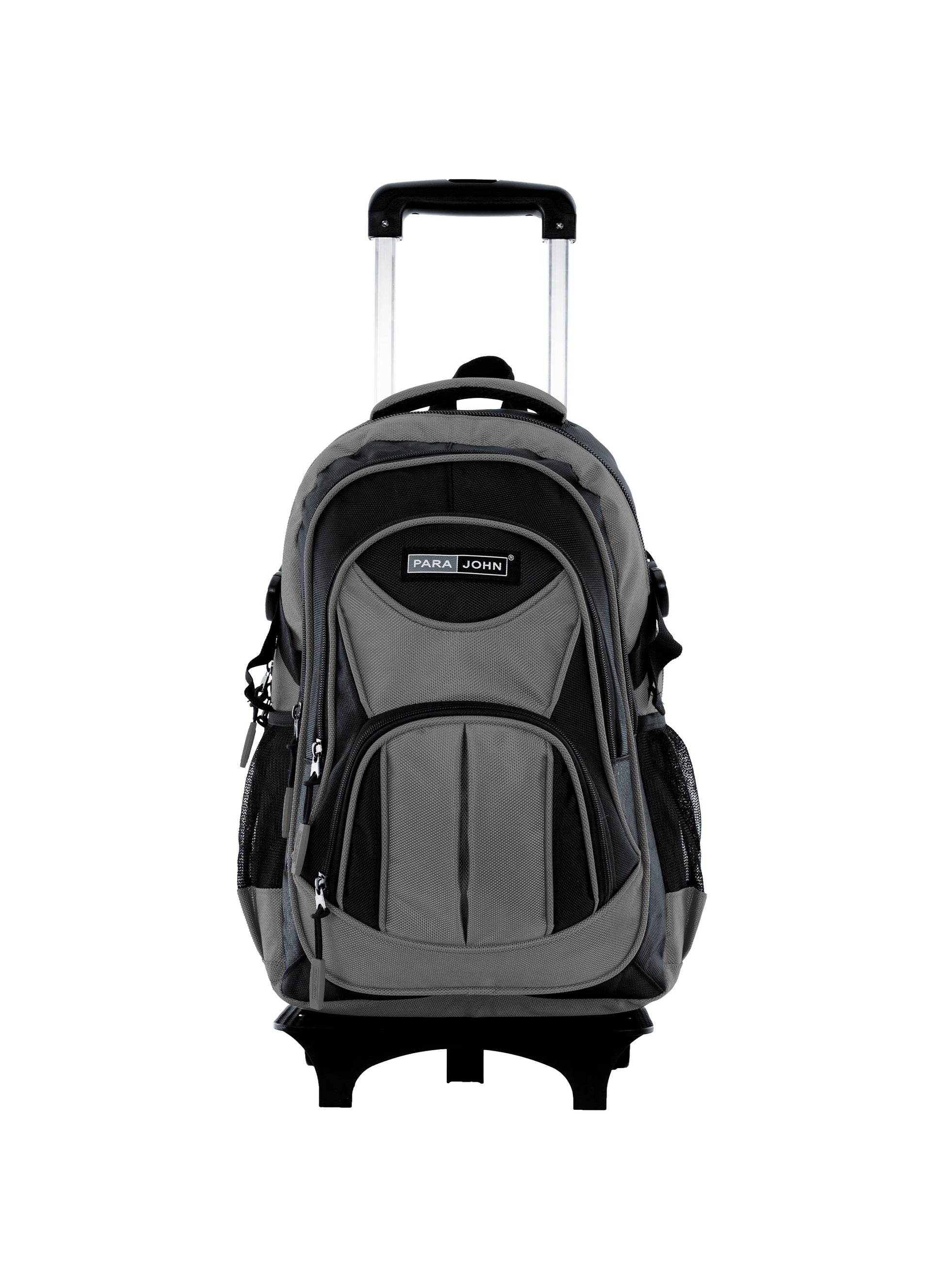 Parajohn Trolley Backpack – 18” Rolling School Bag with Wheels & Telescopic Handle  PARAJOHN UAE