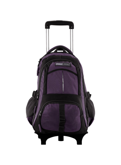 Parajohn Trolley Backpack with Wheels – Rolling School & Travel Backpack with Telescopic Handle, Heavy Duty Wheels & Multiple Compartments (16”, 18”, 20”)  PARAJOHN UAE