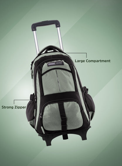 Parajohn Trolley Backpack with Wheels – Rolling School & Travel Backpack with Telescopic Handle, Heavy Duty Wheels & Multiple Compartments (16”, 18”, 20”)  PARAJOHN UAE