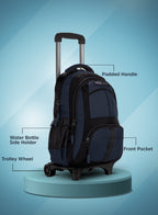 Parajohn Trolley Backpack with Wheels – Rolling School & Travel Backpack with Telescopic Handle, Heavy Duty Wheels & Multiple Compartments (16”, 18”, 20”)  PARAJOHN UAE
