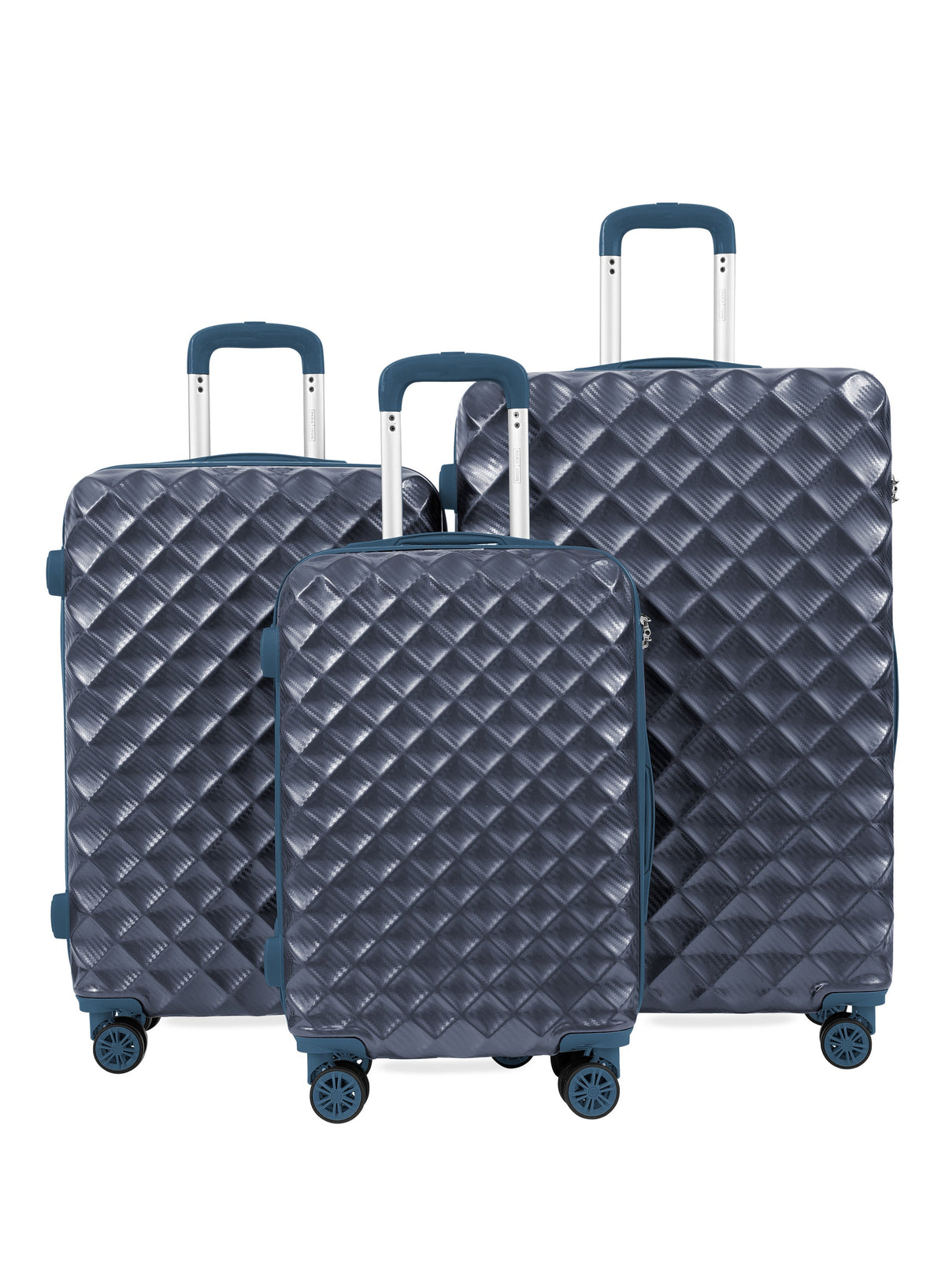 Parajohn Diamix Series ABS+ PC 3 Piece Lightweight Luggage Set | Small 10KG, Medium 20KG & Large 30KG 8 Wheels Luggage  PARAJOHN UAE
