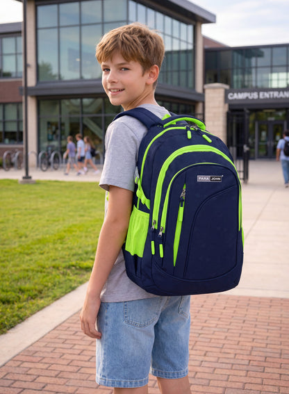 Parajohn School Backpack — Durable Everyday Carry | Multi-Compartment Polyester Design  PARAJOHN UAE