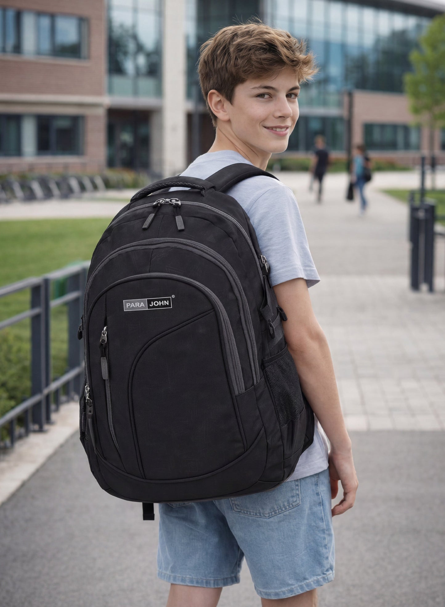 Parajohn School Backpack — Durable Everyday Carry | Multi-Compartment Polyester Design  PARAJOHN UAE