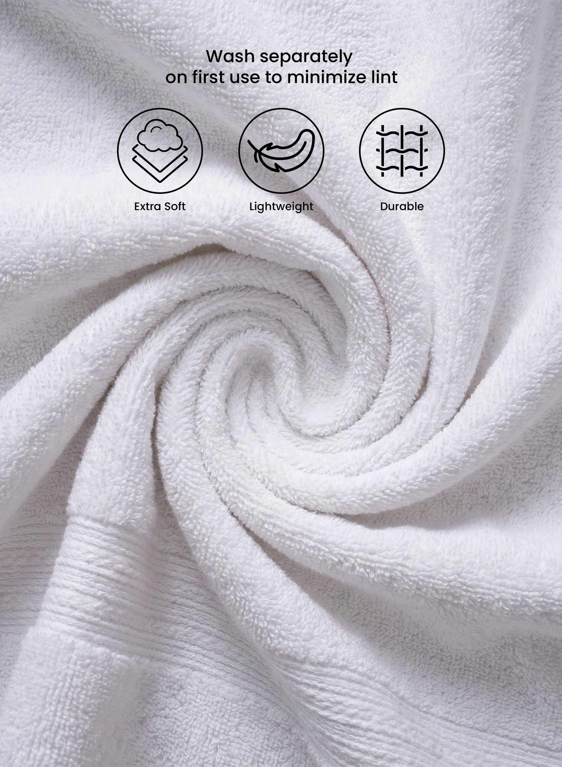 ParryLife Luxurious 100%Cotton 1 Piece, 500 GSM, Fade Resistant & Highly Absorbent, 70x140 cm  PARAJOHN UAE