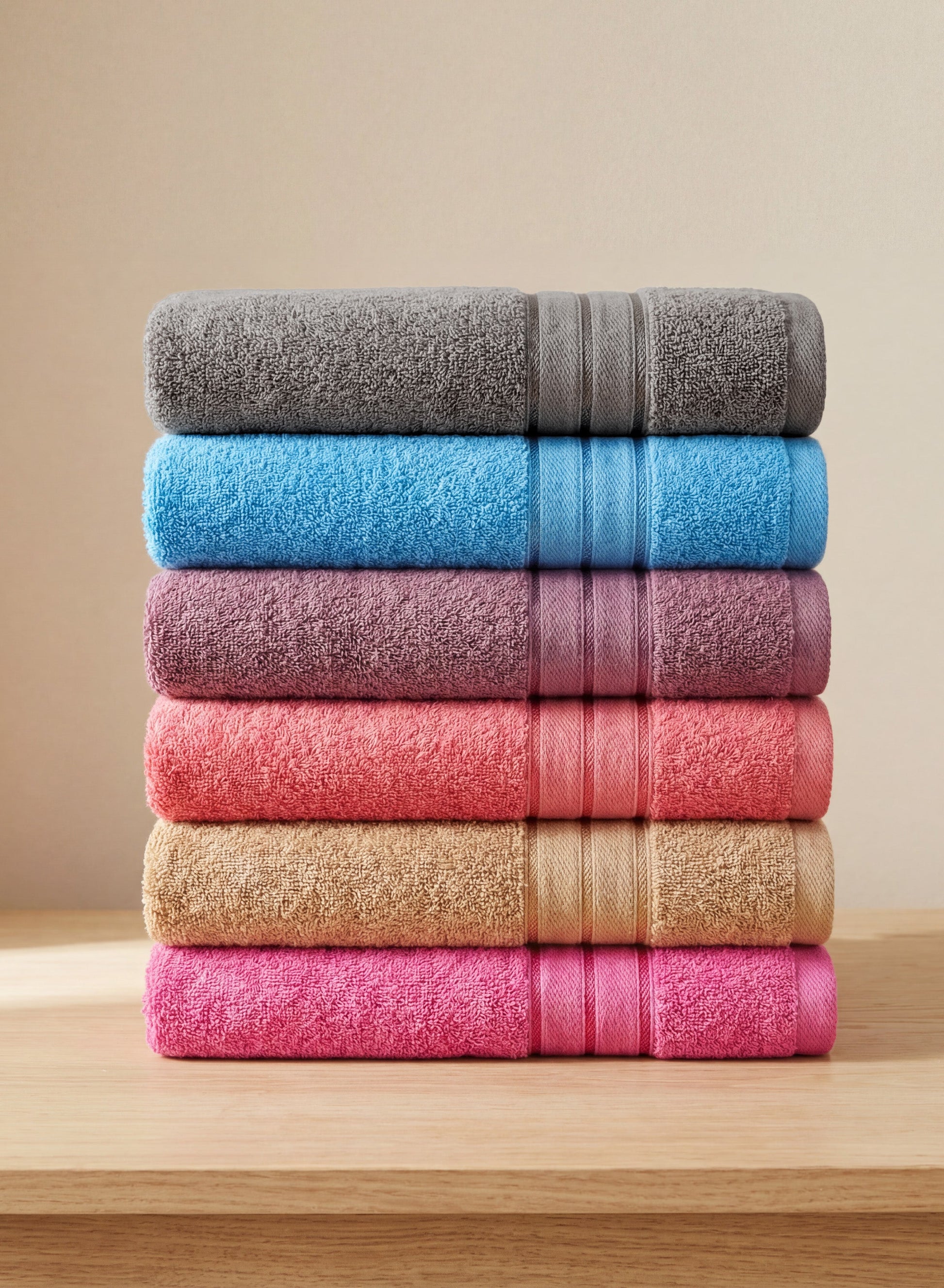 Parrylife Solo Bath Towel70x140 CM Soft Touch & Eco-Friendly Cotton Blend Towel with Solid Color Fastness  PARAJOHN UAE