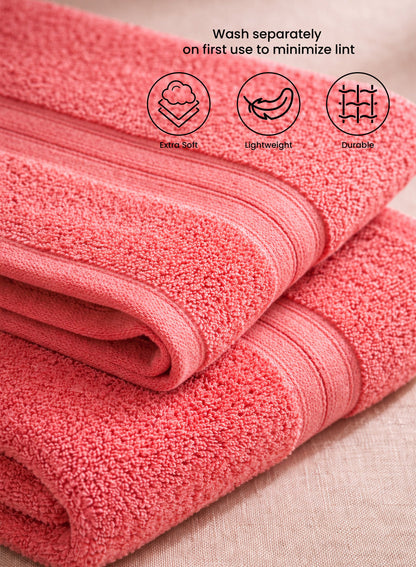Parrylife Solo Bath Towel70x140 CM Soft Touch & Eco-Friendly Cotton Blend Towel with Solid Color Fastness  PARAJOHN UAE