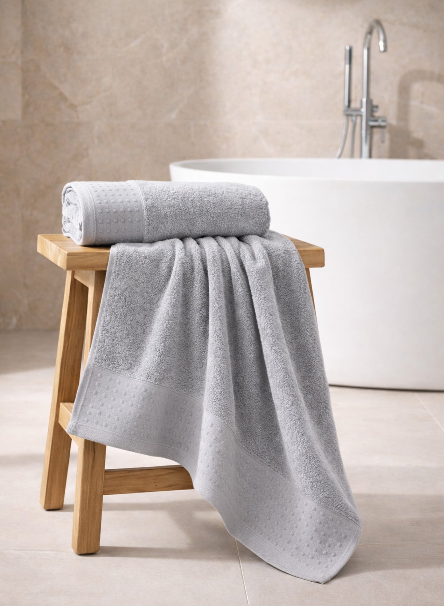 Parrylife Comfort Plus Bath Towel – Soft & Highly Absorbent Cotton Blend, Fade-Resistant, 70×140 cm  PARAJOHN UAE