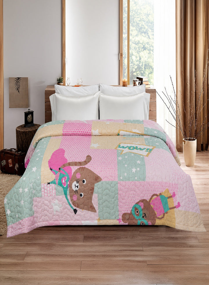 Parajohn Parrylife Kids Printed Polyester Comforter 160 × 220 cm | Lightweight Soft Single Bed Comforter | Colorful Cartoon Bedding for Kids Bedroom  PARAJOHN UAE