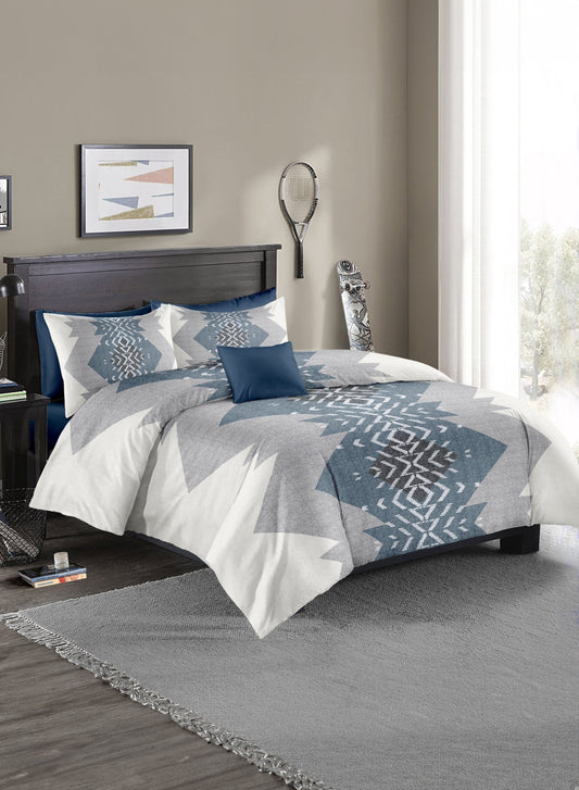 Parajohn Parry Life 4-Piece Microfiber Comforter Set – Ultra Soft Bedding Set with Fitted Sheet, Pillow Cases & Cushion (Breathable, Lightweight)  PARAJOHN UAE