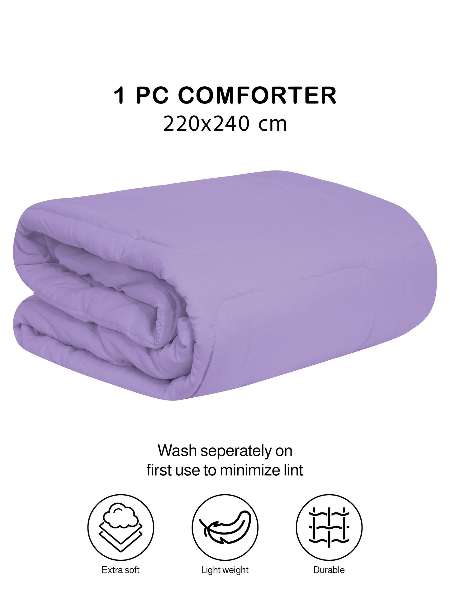 Parajohn Parry Life Comforter — Ultra Soft Warm Bedding | Microfiber, 220×240 cm  PARAJOHN UAE