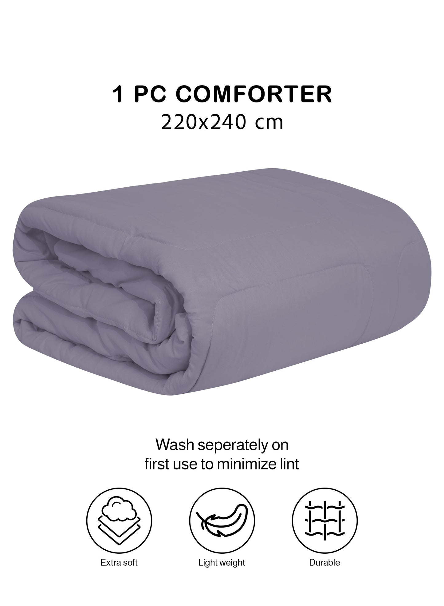 Parajohn Parry Life Comforter — Ultra Soft Warm Bedding | Microfiber, 220×240 cm  PARAJOHN UAE