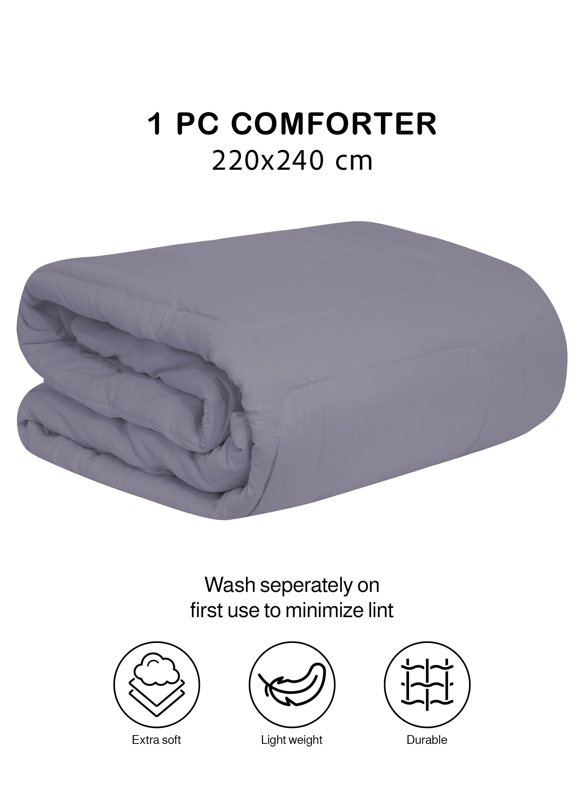Parajohn Parry Life Comforter — Ultra Soft Warm Bedding | Microfiber, 220×240 cm  PARAJOHN UAE