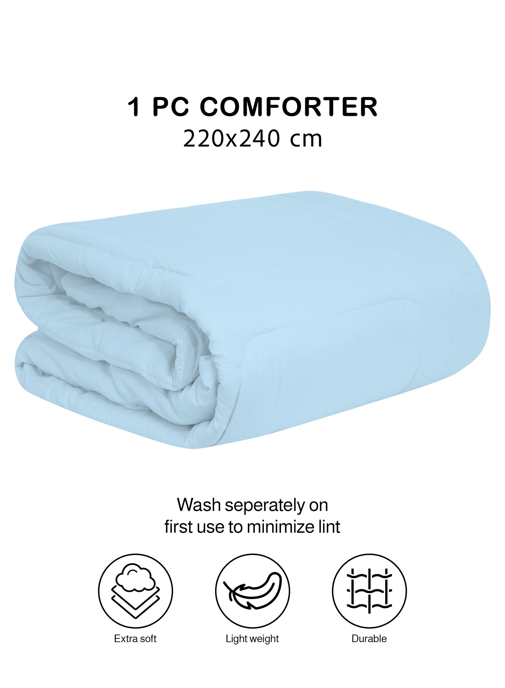 Parajohn Parry Life Comforter — Ultra Soft Warm Bedding | Microfiber, 220×240 cm  PARAJOHN UAE
